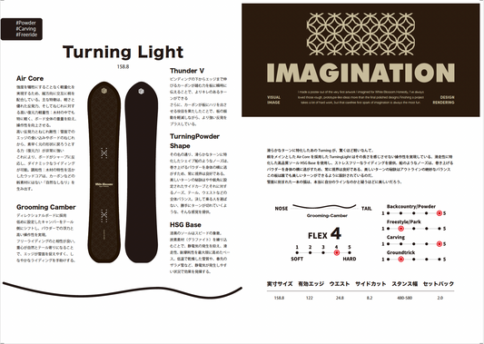 White Blossome Turning Light 26-27モデル Made in Japan
