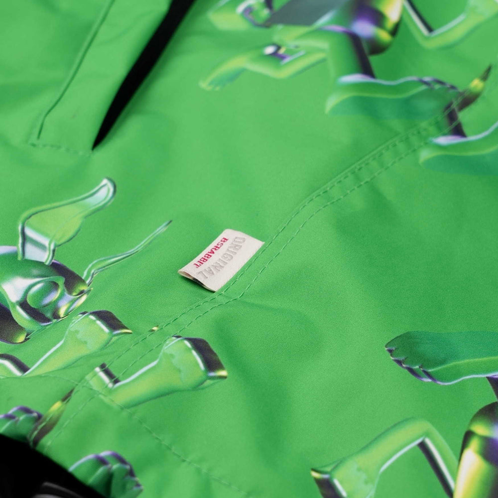 BSRABBIT 3D TRIPPY RB HOODED JACKET GREEN BSR2425FWJK106