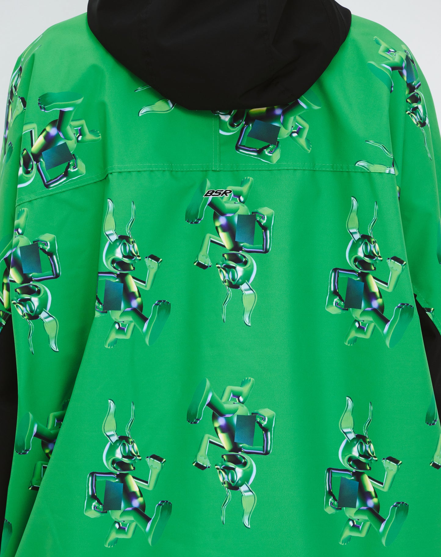 BSRABBIT 3D TRIPPY RB HOODED JACKET GREEN BSR2425FWJK106