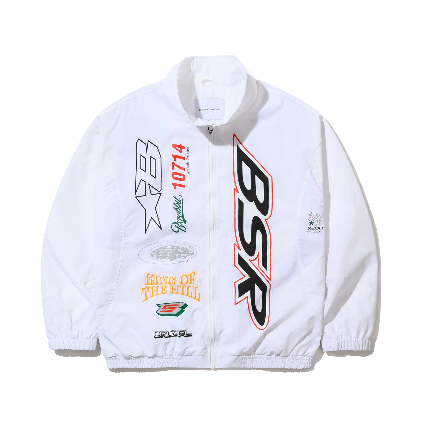 BSRABBIT BSR SPORTY TRACK JACKET WHITE BSR2425FWJK096