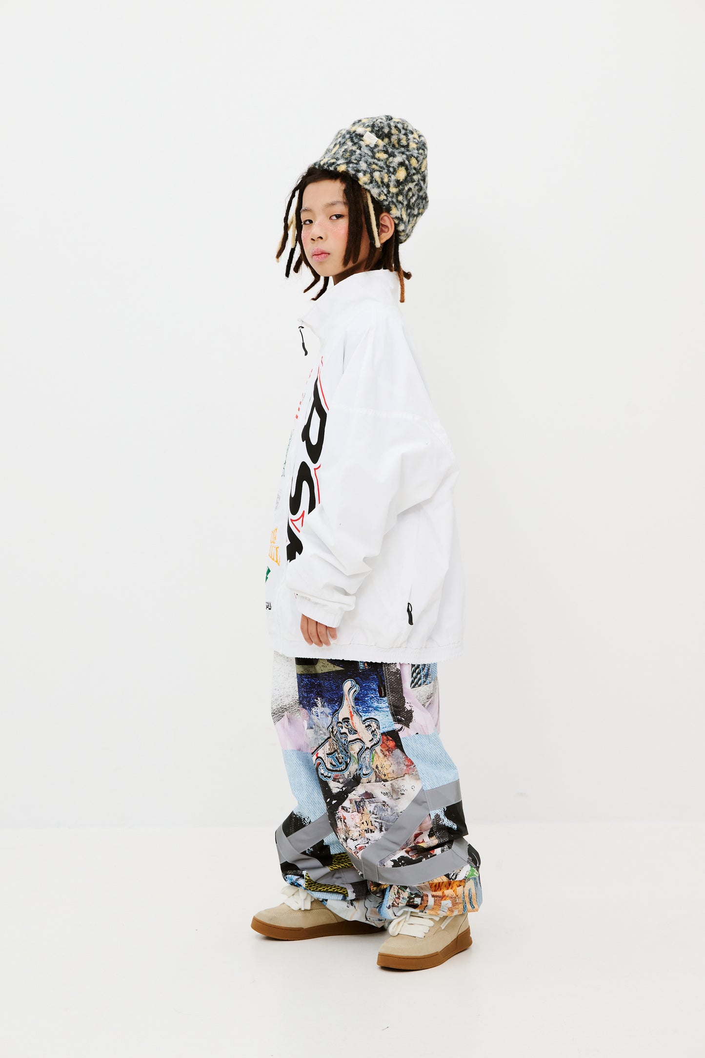 BSRABBIT BSR SPORTY TRACK JACKET WHITE BSR2425FWJK096