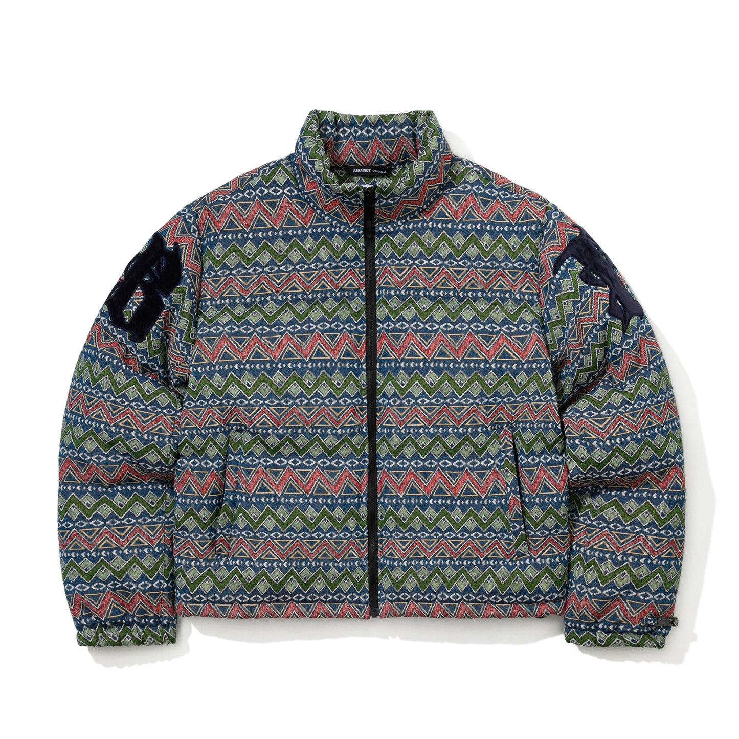 BSR2526FWJK009 BSRB DOWN SHORT PADDING JUMPER HERITAGE MOSAIC