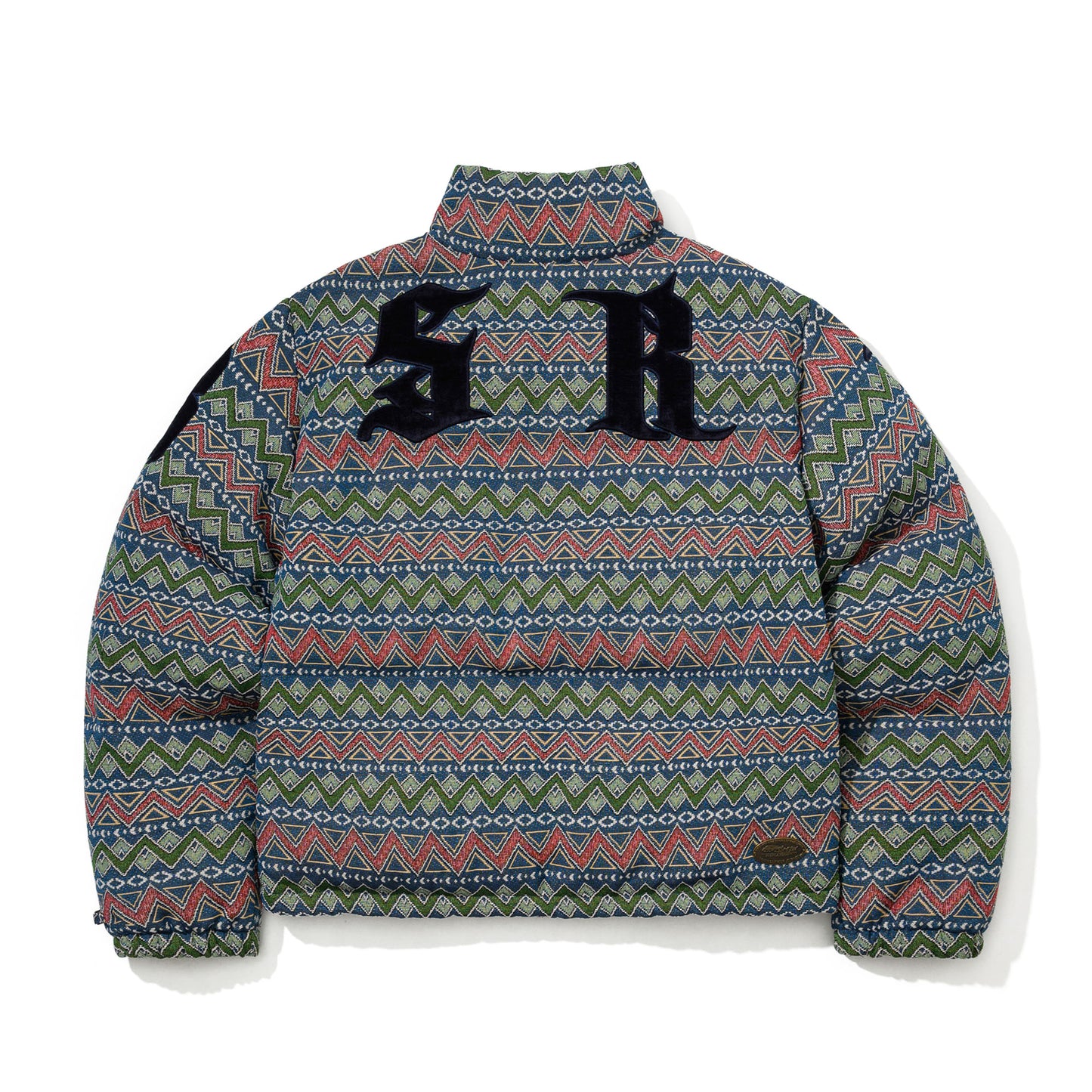 BSR2526FWJK009 BSRB DOWN SHORT PADDING JUMPER HERITAGE MOSAIC