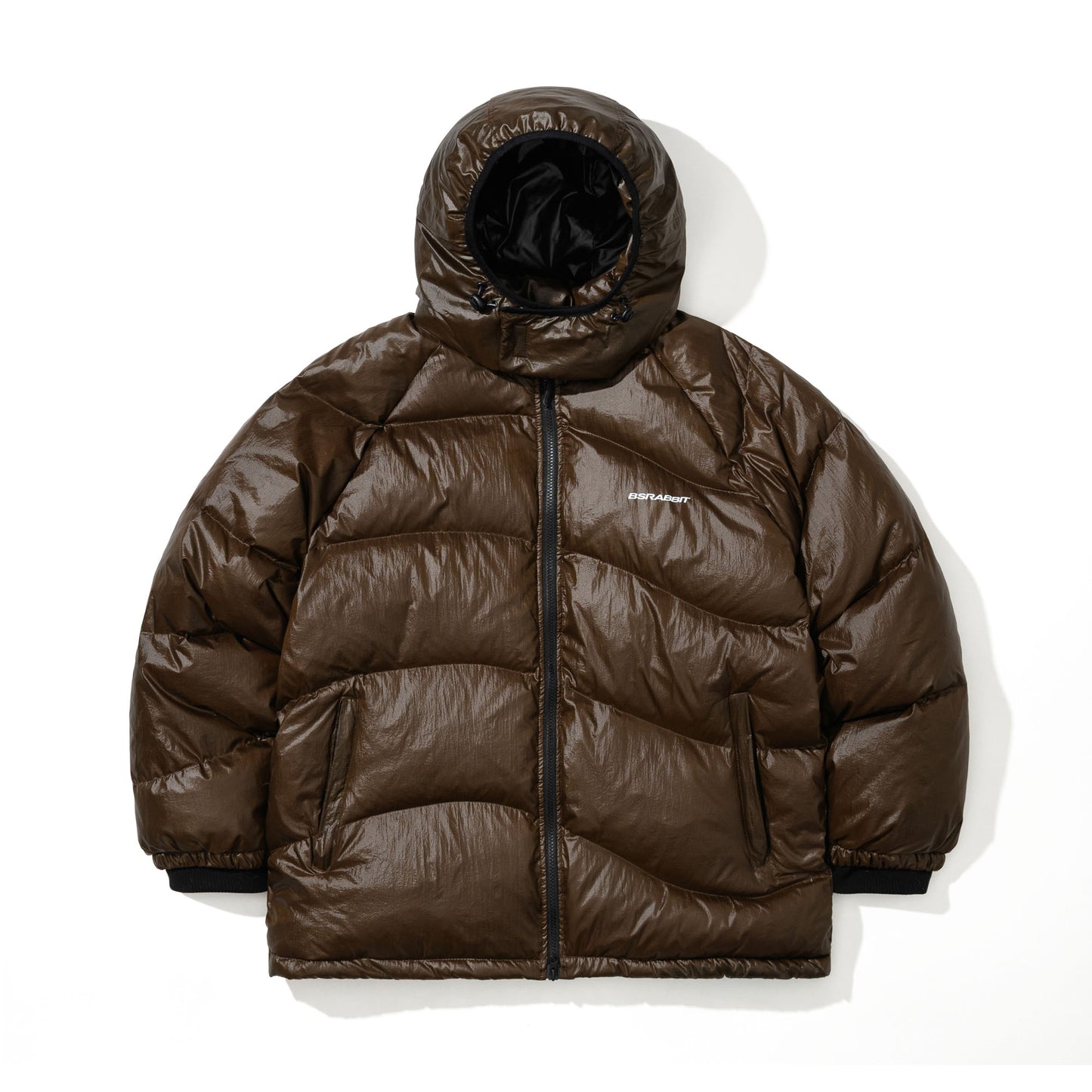 BSR2526FWJK016 BSRBT FLOW HOODED DOWN PADDING JUMPER DARK BROWN