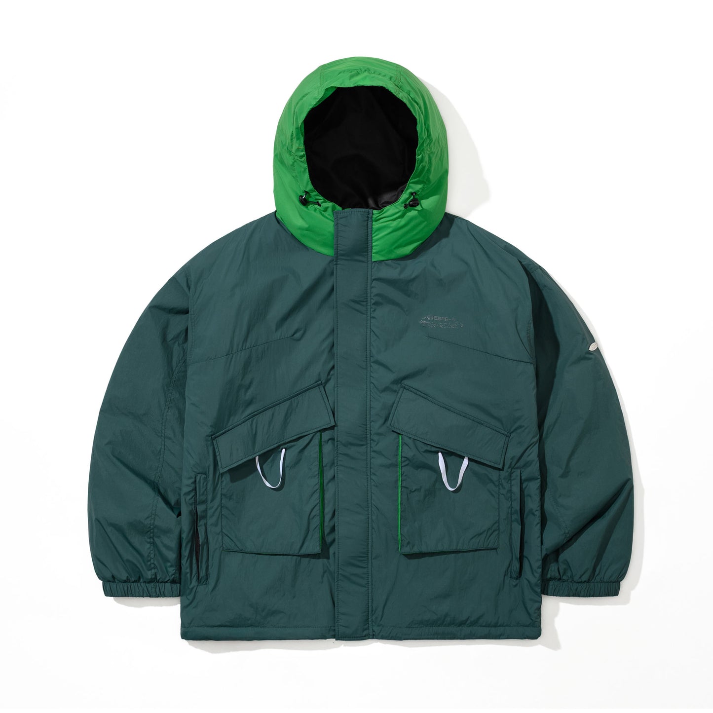 BSR2526FWJK041 STRUCTURED POCKET 2OZ INSULATED HOODED JACKET GREEN