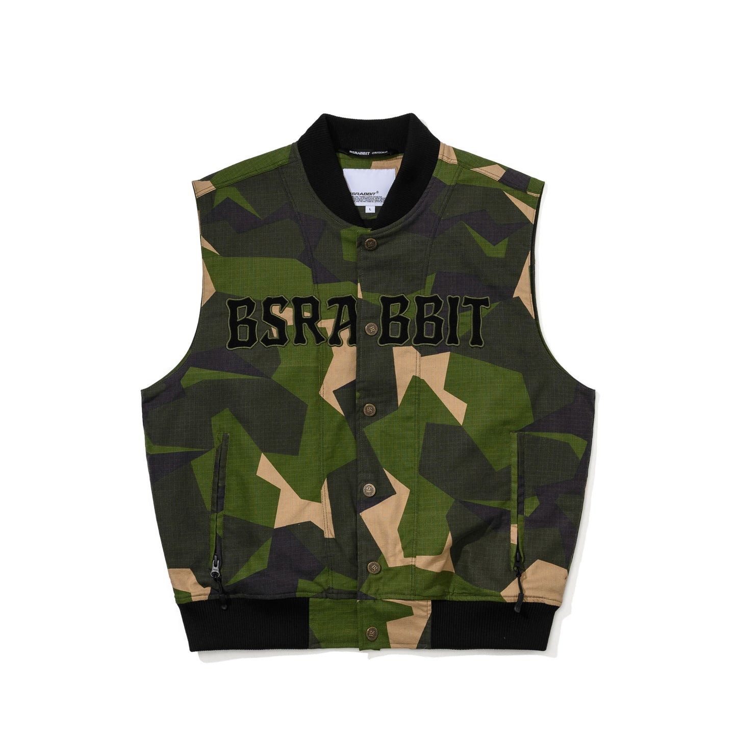 BSR2526FWJK050 COTTON TWILL 1OZ INSULATED RETRO VEST NORDIC CAMO