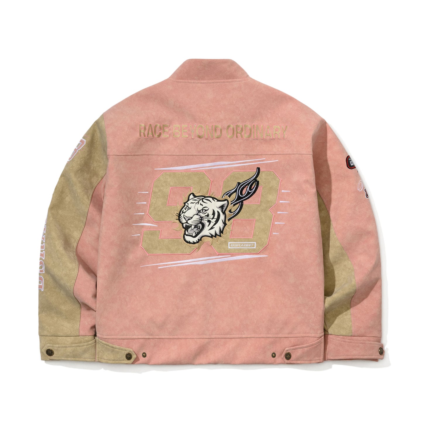 BSR2526FWJK060 BSRBT PINK FLAME 98 RACING JACKET PINK BEIGE