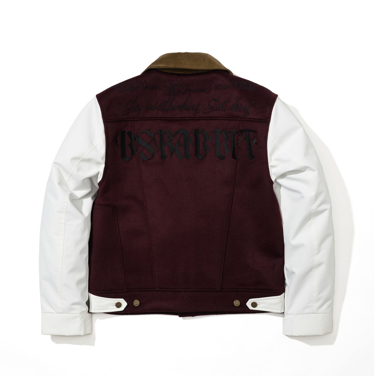 BSR2526FWJK062 MIXED WIDE WORK JACKET BURGUNDY