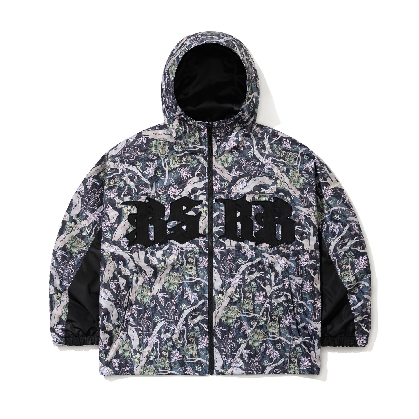 BSR2526FWJK067 BSRB KR JAGAE ART HOODED JACKET GREEN