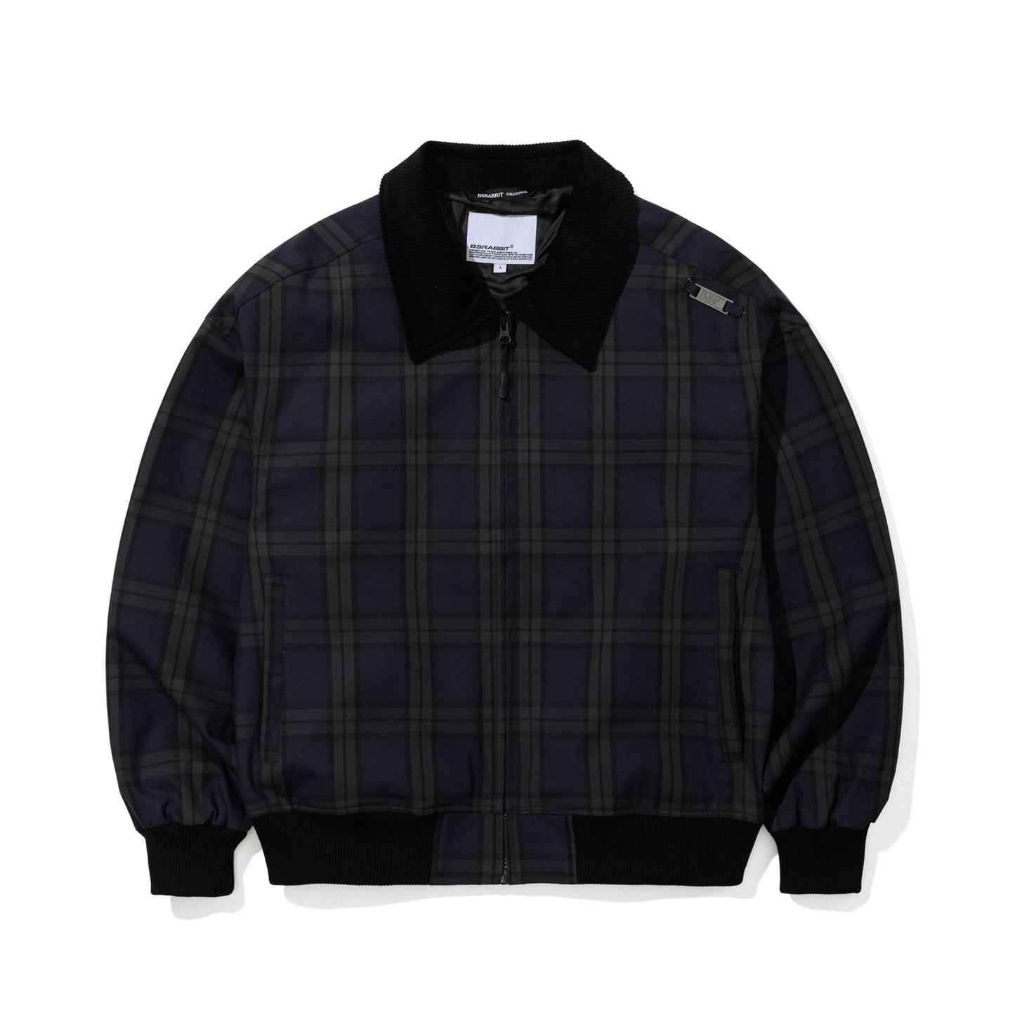 BSR2526FWJK069 TIGER BP COLLARED JACKET NAVY CHECK