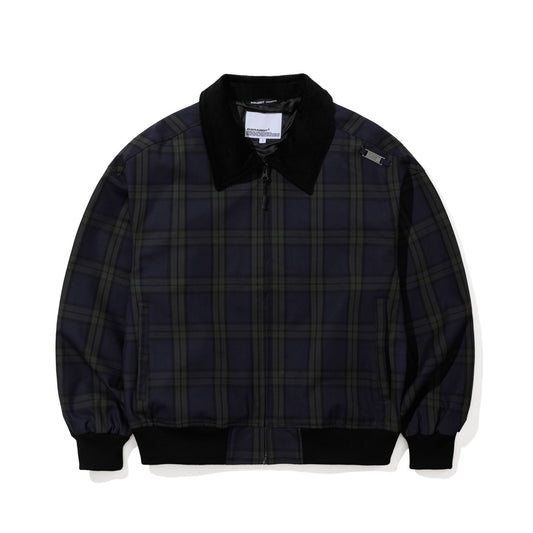 BSR2526FWJK069 TIGER BP COLLARED JACKET NAVY CHECK