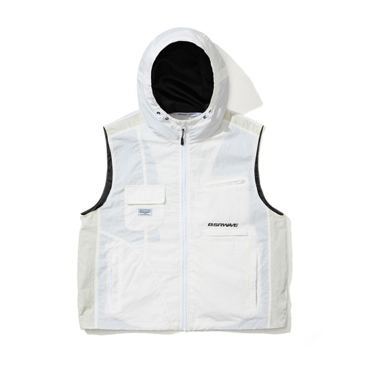 BSR2526FWJK130 ACTIVE TRAIL HOODED VEST IVORY