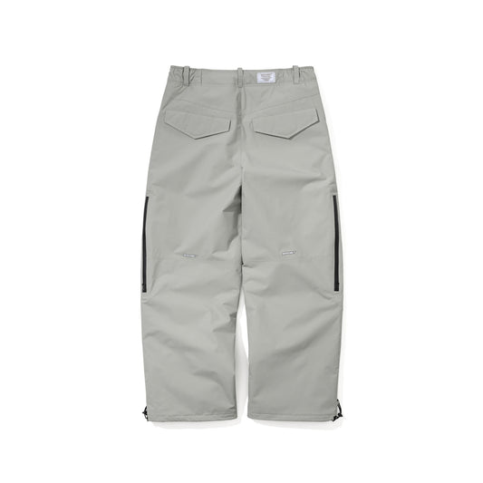 BSR2526FWPT002 SPECIAL SEAM SEALING WIDE VENTILATION PANTS INK SPLATTER GRAY