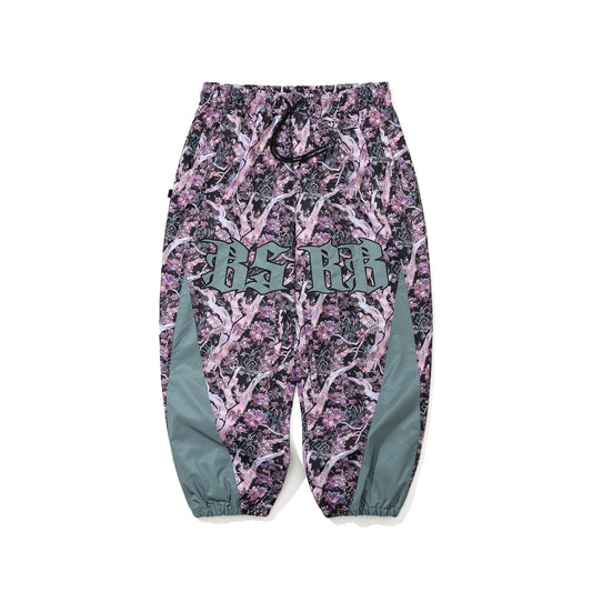 BSR2526FWPT055 BSRB KR JAGAE ART SUPER WIDE VENTILATION JOGGER PANTS PURPLE