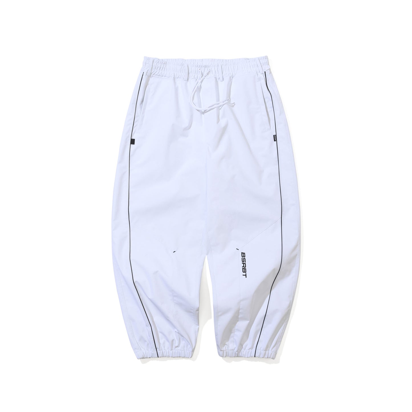 BSR2526FWPT079 STREAM LINE 3L SUPER WIDE JOGGER PANTS WHITE