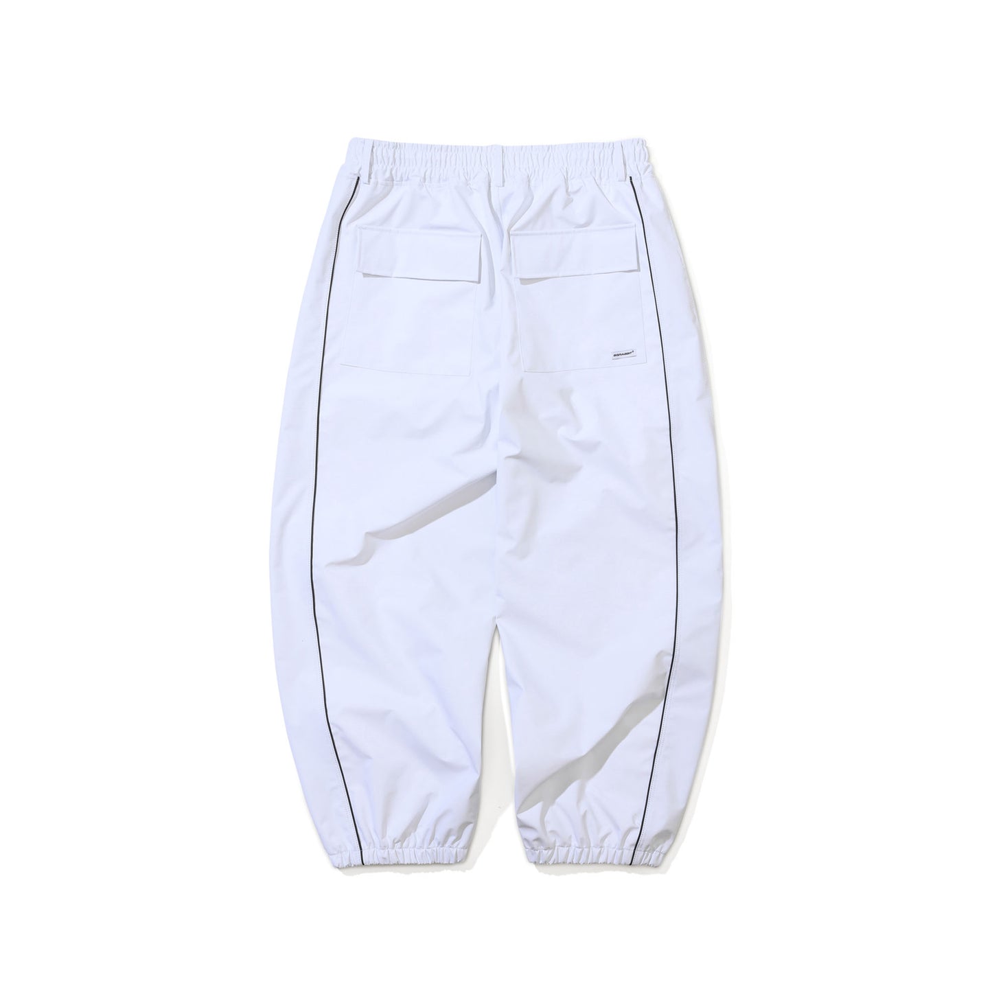BSR2526FWPT079 STREAM LINE 3L SUPER WIDE JOGGER PANTS WHITE