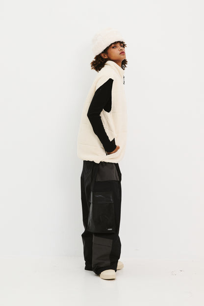 BSRABBIT 10 POCKET SUPER WIDE VENTILATION PANTS BLACK BSR2425FWPT033