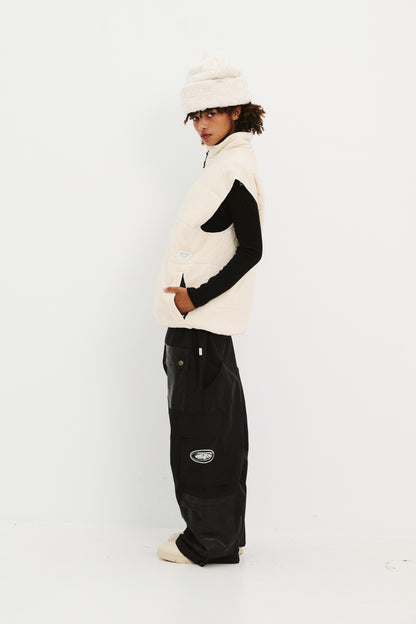 BSRABBIT 10 POCKET SUPER WIDE VENTILATION PANTS BLACK BSR2425FWPT033