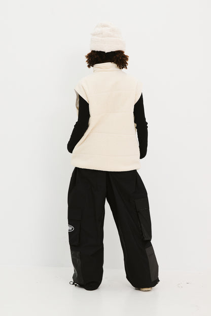 BSRABBIT 10 POCKET SUPER WIDE VENTILATION PANTS BLACK BSR2425FWPT033