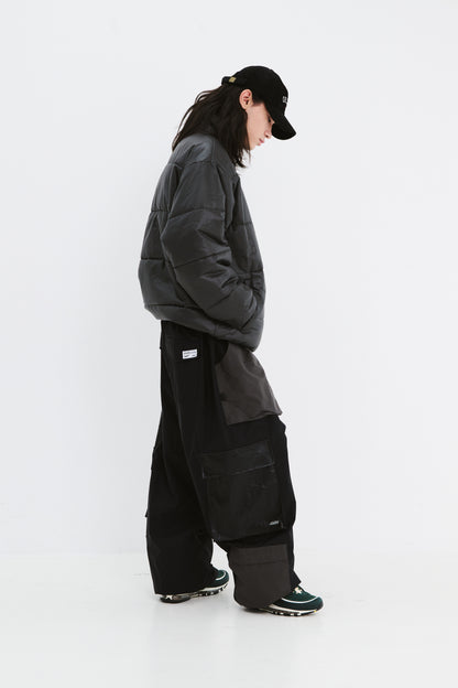 BSRABBIT 10 POCKET SUPER WIDE VENTILATION PANTS BLACK BSR2425FWPT033