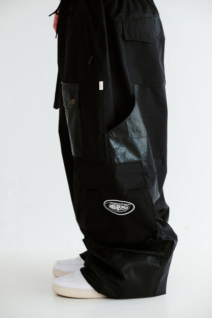 BSRABBIT 10 POCKET SUPER WIDE VENTILATION PANTS BLACK BSR2425FWPT033