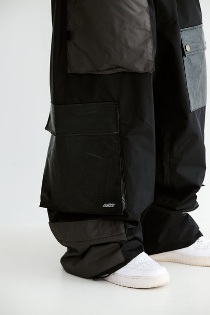 BSRABBIT 10 POCKET SUPER WIDE VENTILATION PANTS BLACK BSR2425FWPT033