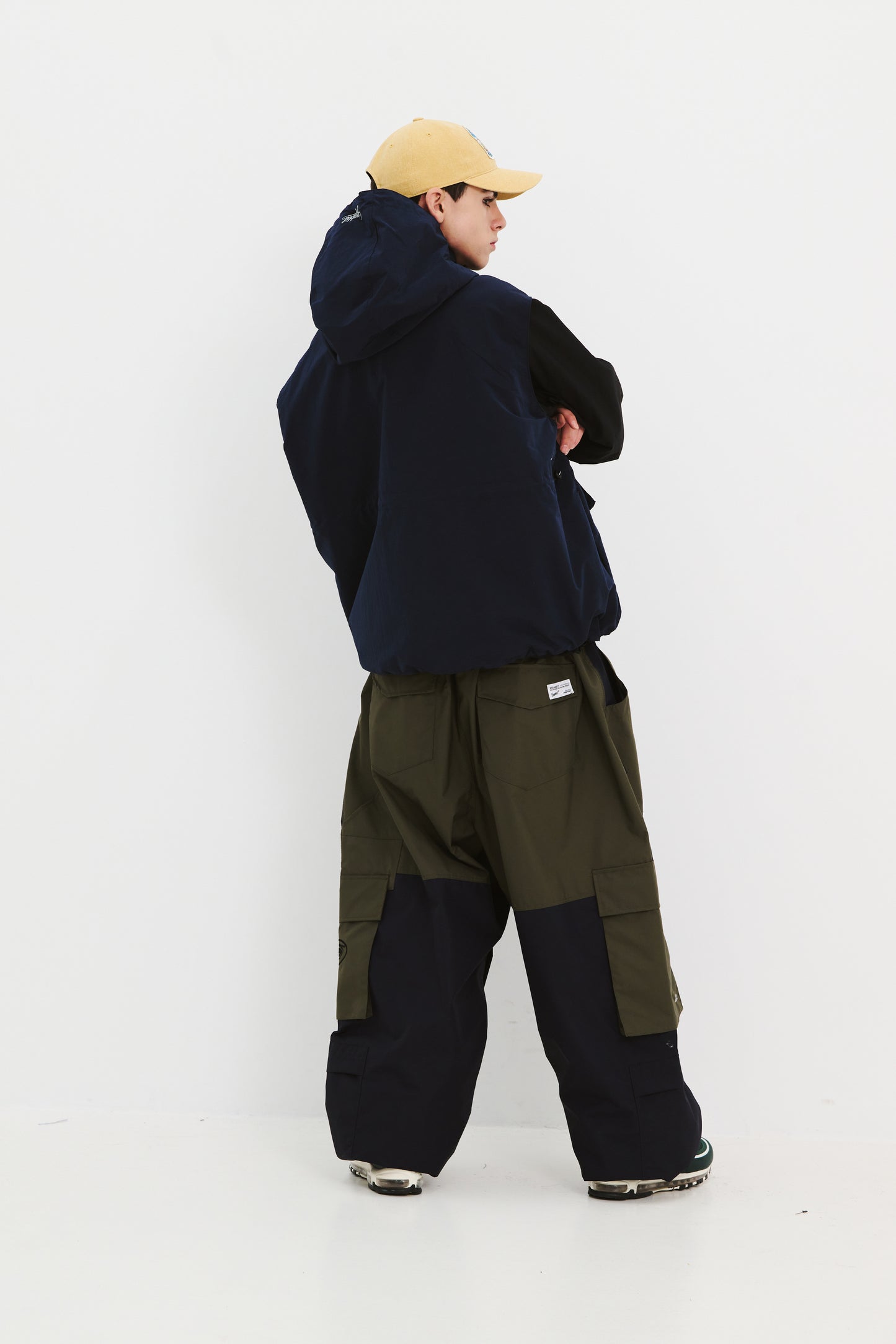 BSRABBIT 10 POCKET SUPER WIDE VENTILATION PANTS NAVY BSR2425FWPT032