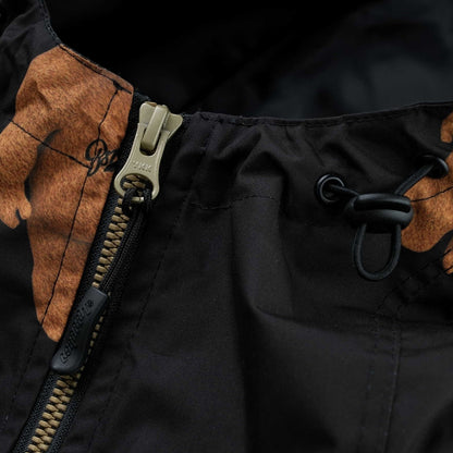 BSRABBIT 3D BEARRABBIT HOODED ANORAK JACKET BLACK BSR2425FWJK149