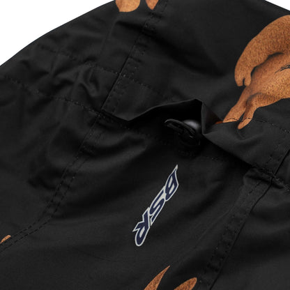 BSRABBIT 3D BEARRABBIT HOODED ANORAK JACKET BLACK BSR2425FWJK149