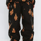 BSRABBIT 3D BEARRABBIT WIDE TRACK PANTS BLACK BSR2425FWPT095