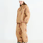 BSRABBIT 3D BEARRABBIT WIDE TRACK PANTS BROWN BSR2425FWPT094