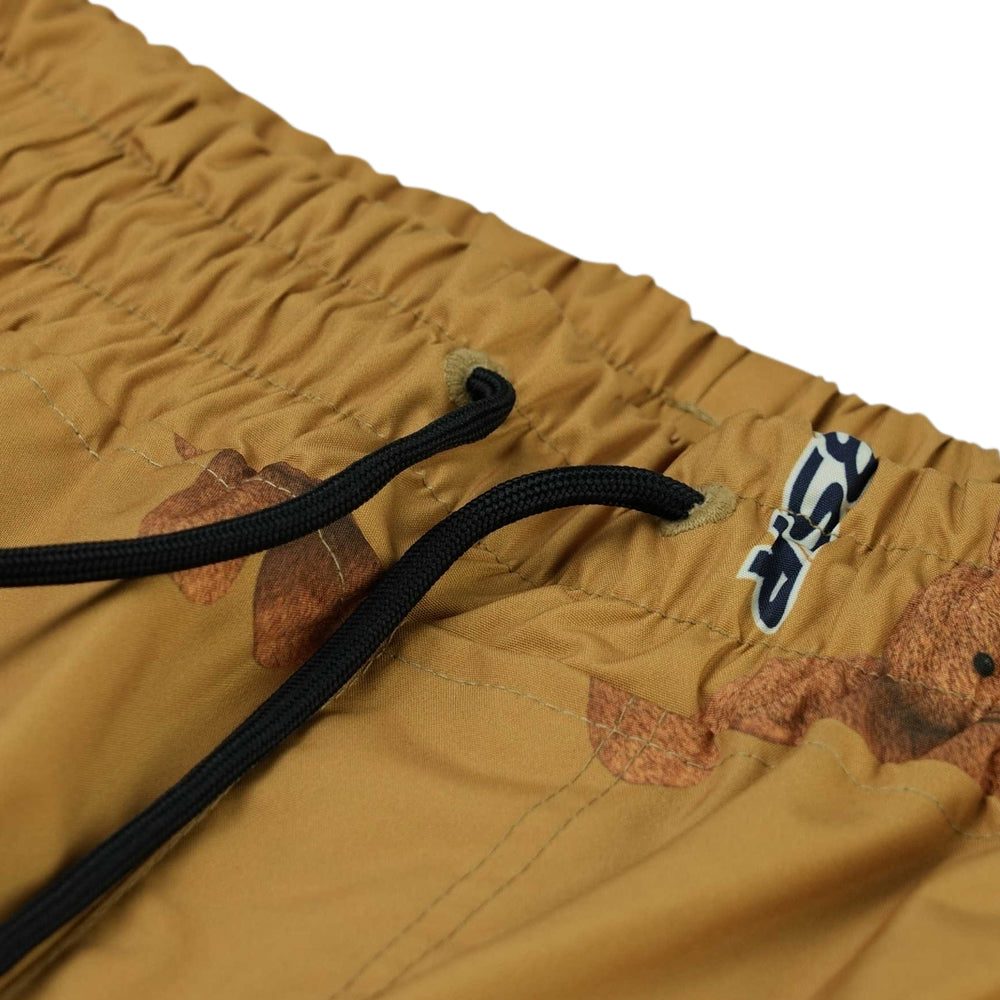 BSRABBIT 3D BEARRABBIT WIDE TRACK PANTS BROWN BSR2425FWPT094