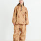 BSRABBIT 3D BEARRABBIT WIDE TRACK PANTS BROWN BSR2425FWPT094