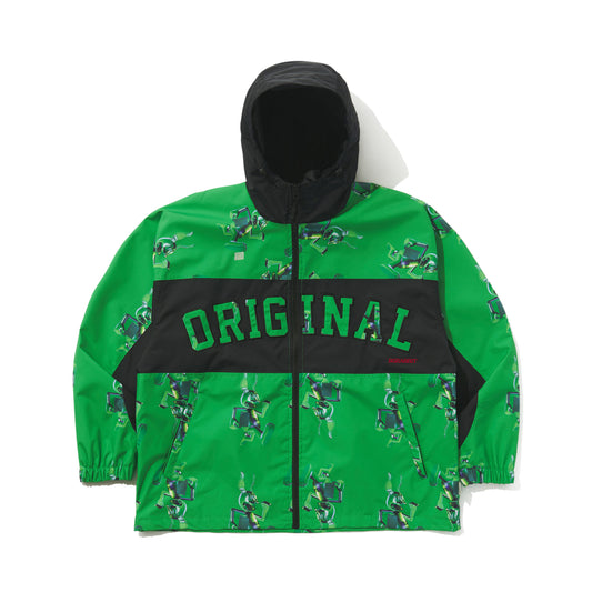 BSRABBIT 3D TRIPPY RB HOODED JACKET GREEN BSR2425FWJK106