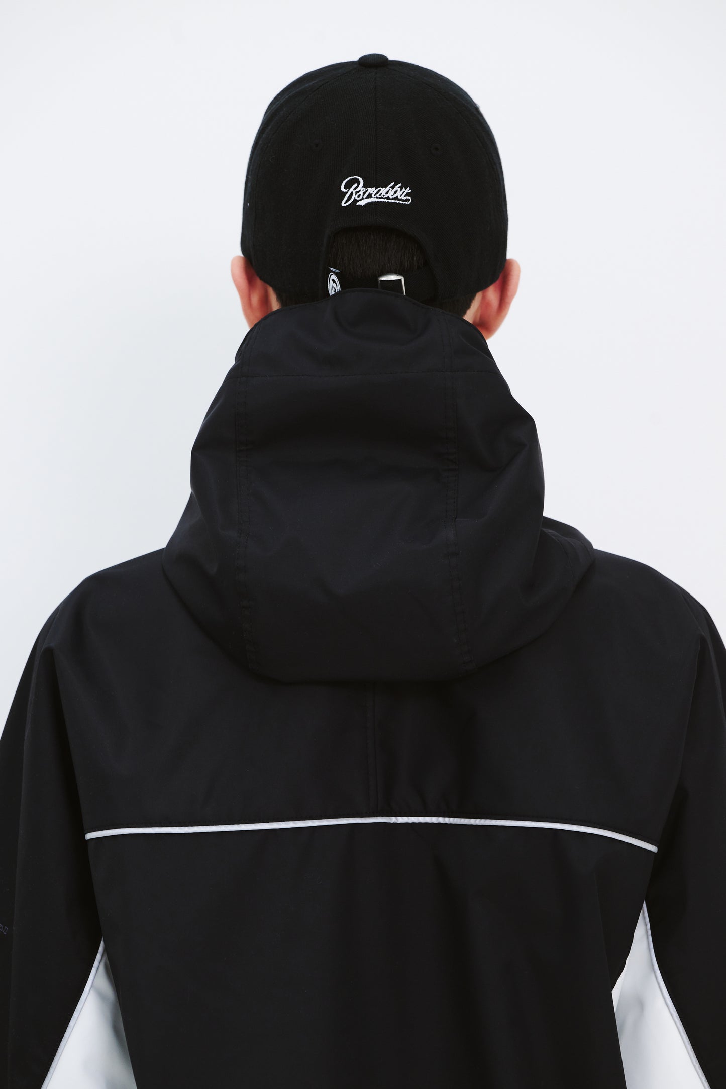 BSRABBIT BIG LOGO HEAVY TWILL CAP BLACK BSR2425FWCP030