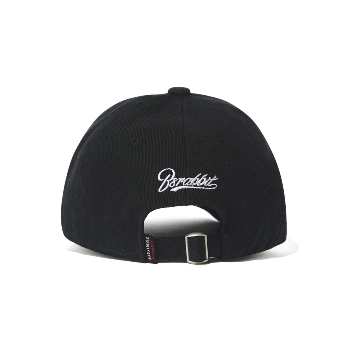 BSRABBIT BIG LOGO HEAVY TWILL CAP BLACK BSR2425FWCP030