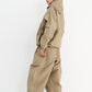 BSRABBIT BIG POCKET HOODED JACKET BEIGE BSR2425FWJK055