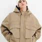 BSRABBIT BIG POCKET HOODED JACKET BEIGE BSR2425FWJK055