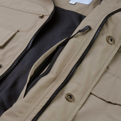 BSRABBIT BIG POCKET HOODED JACKET BEIGE BSR2425FWJK055