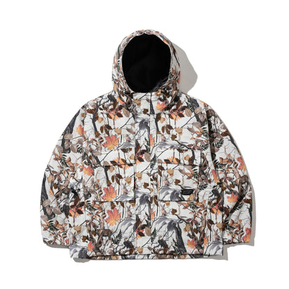 BSRABBIT BIG POCKET HOODED JACKET REALTREE WHITE BSR2425FWJK053