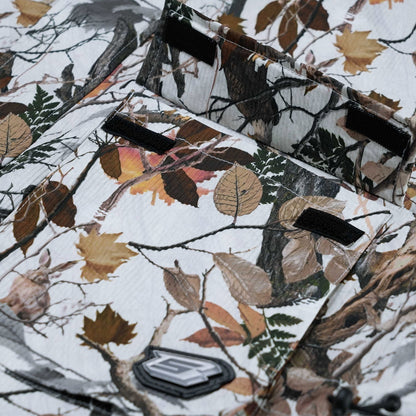BSRABBIT BIG POCKET HOODED JACKET REALTREE WHITE BSR2425FWJK053