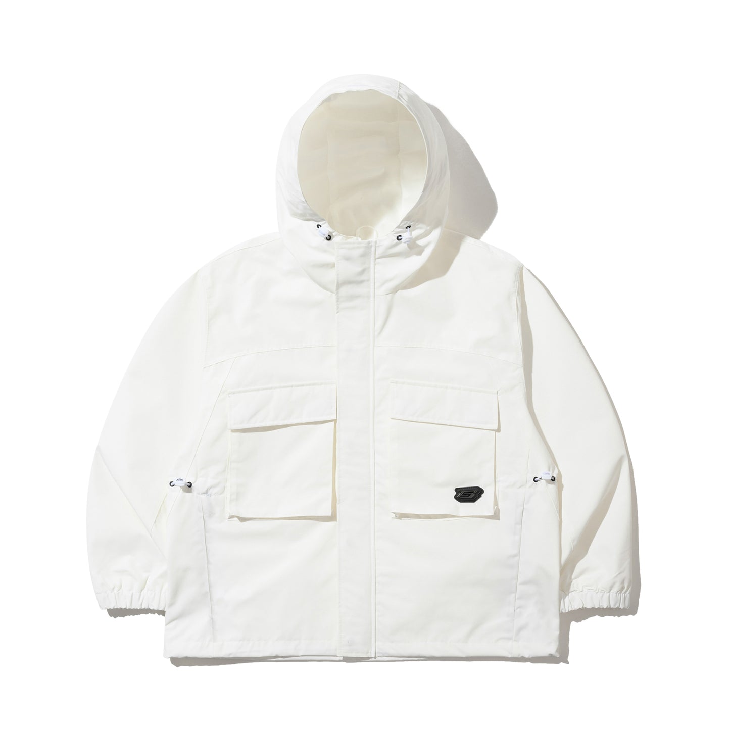 BSRABBIT BIG POCKET HOODED JACKET WHITE BSR2425FWJK054