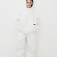 BSRABBIT BIG POCKET HOODED JACKET WHITE BSR2425FWJK054