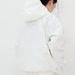 BSRABBIT BIG POCKET HOODED JACKET WHITE BSR2425FWJK054