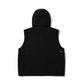 BSRABBIT BIG POCKET HOODED VEST BLACK BSR2425FWJK131