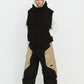 BSRABBIT BIG POCKET HOODED VEST BLACK BSR2425FWJK131