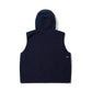 BSRABBIT BIG POCKET HOODED VEST NAVY BSR2425FWJK133