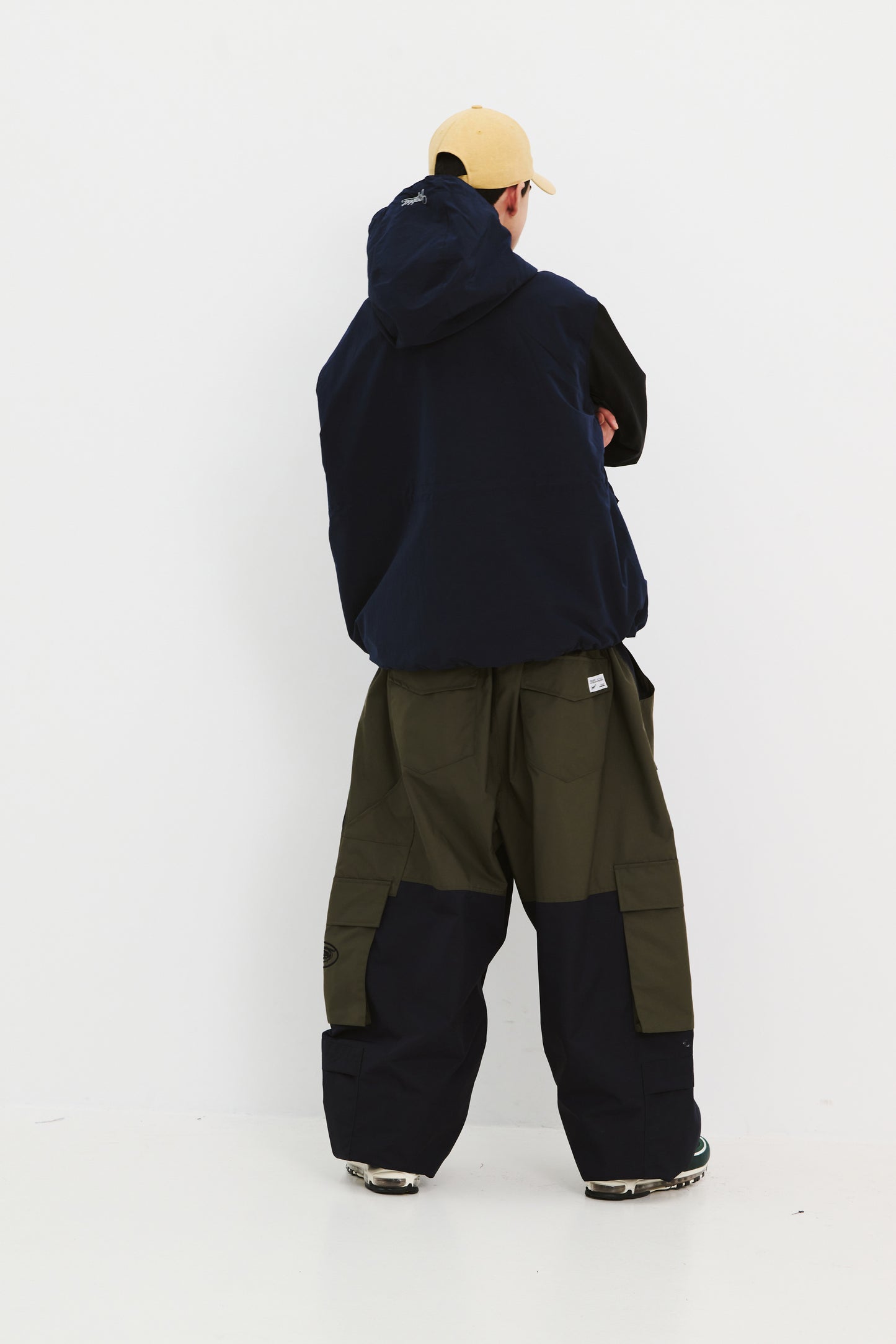 BSRABBIT BIG POCKET HOODED VEST NAVY BSR2425FWJK133