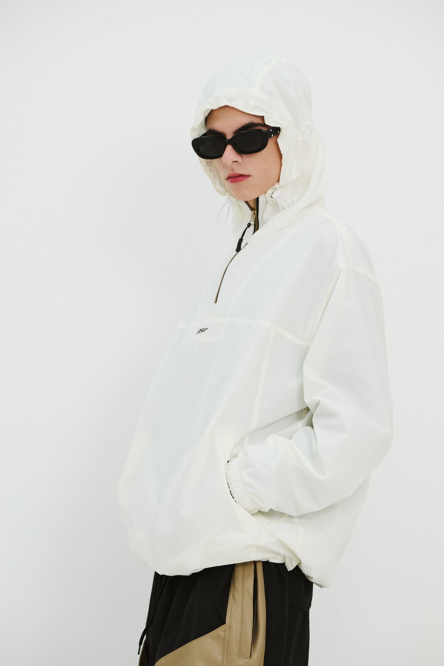 BSRABBIT BSR HOODED ANORAK JACKET CREAM BSR2425FWJK152