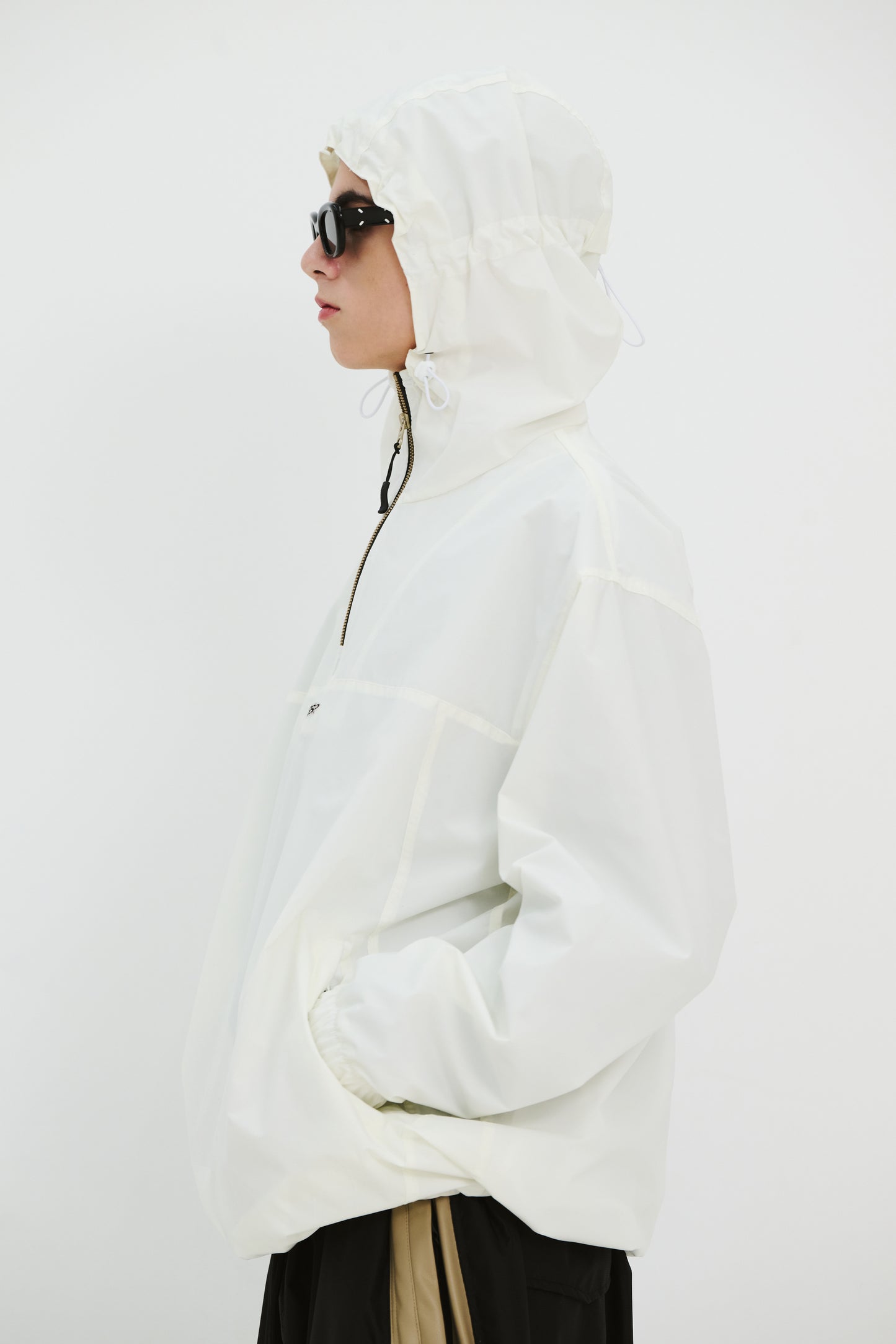 BSRABBIT BSR HOODED ANORAK JACKET CREAM BSR2425FWJK152